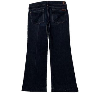 7 For All Mankind Dojo 32X29.75 Flare Blue Jeans